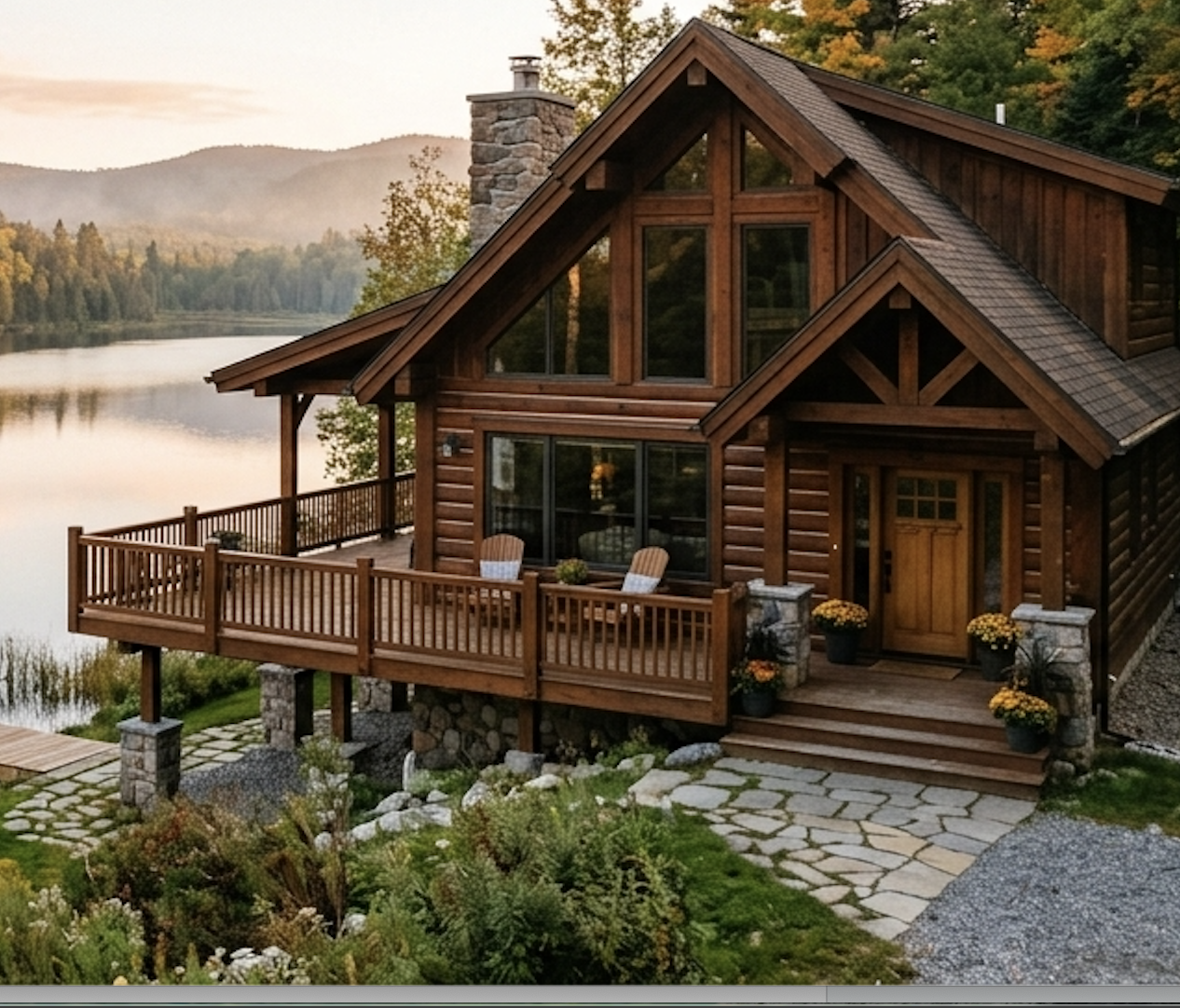 Chalet Le Cocon du Lac au bord d'un lac