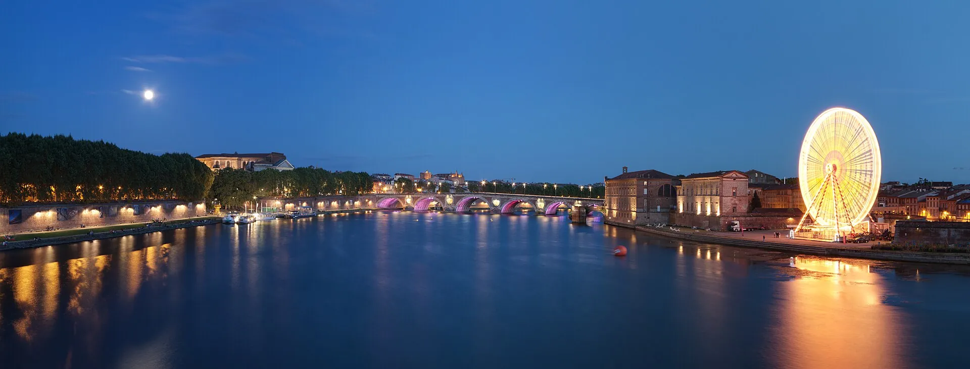 Vue de Toulouse et de la Garonne